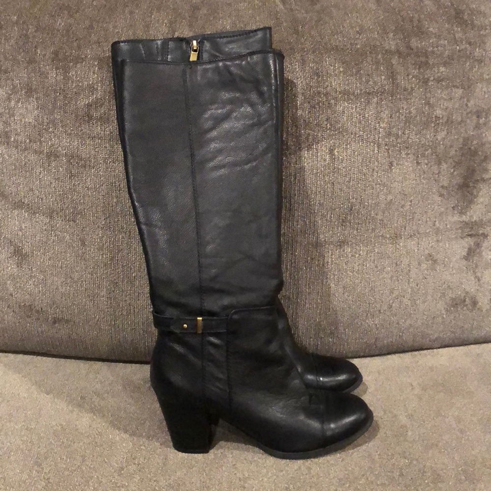 Giani Bernini Black Leather Boots